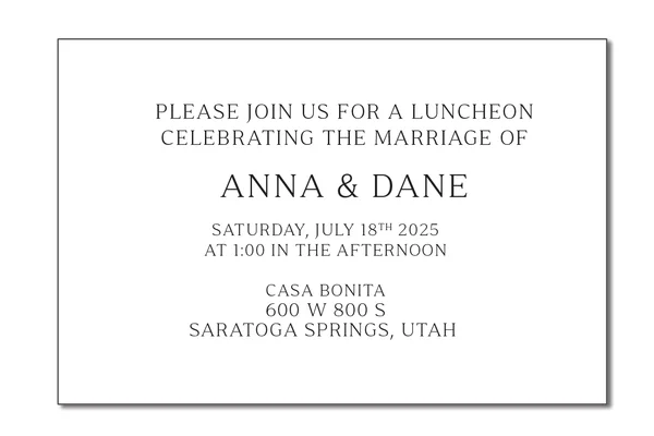 Wedding Invitation Insert Cards design example 4