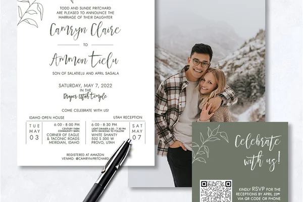 Photo Wedding Invitations design example 4
