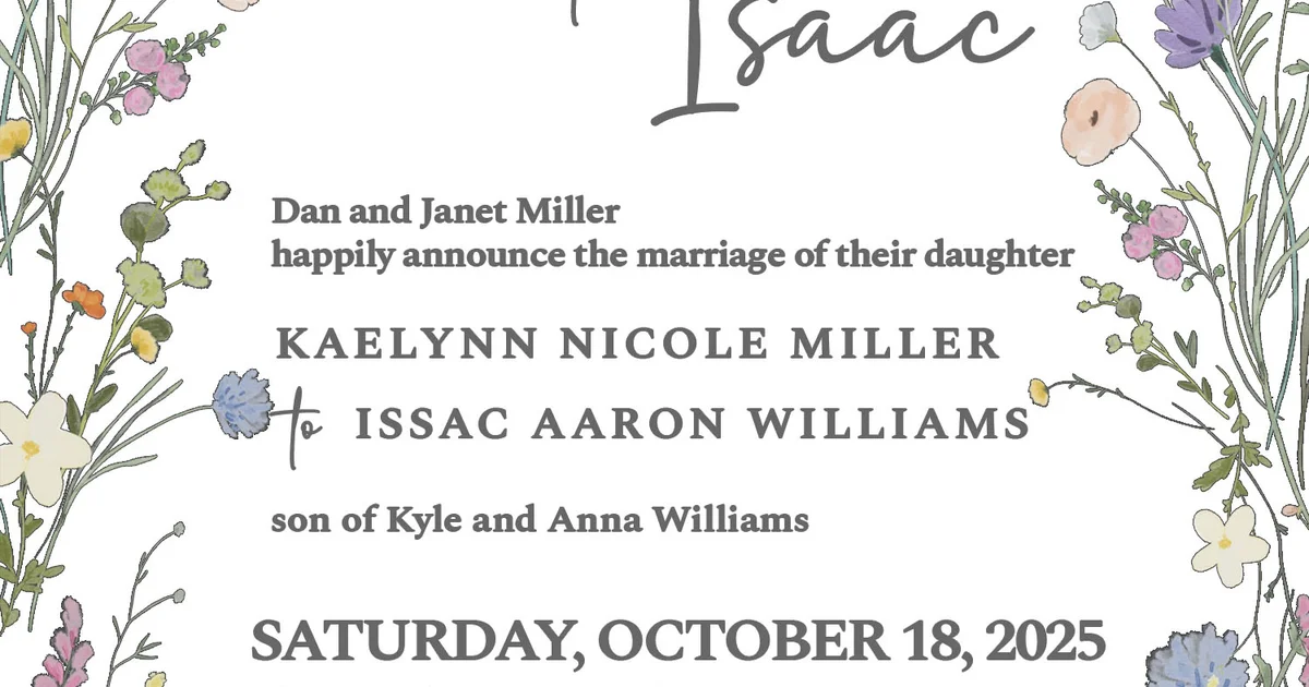 LDS Wedding Invitation Wording Guide